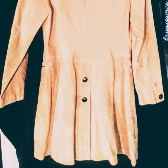 Scully Suede & Silk Overcoat Trench - Picture 3 of 5